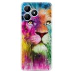 Kılıfland Realme 50 Pro 4G ile Uyumlu Desenli Silikon Kılıf, Renkli Leon, Çok Renkli
