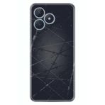 Kılıfland Realme 50 Pro 4G ile Uyumlu Silikon Kılıf, Dikenli Tel Desen, Siyah