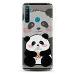 Kılıfland Realme 5i ile Uyumlu Kılıf, Boutique Baskılı, Milkshake Panda Desenli