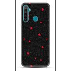 Kılıfland Realme 5i ile Uyumlu Kılıf, Boutique Baskılı, Siyah, Kalp ve Ok Deseni