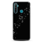 Kılıfland Realme 5i ile Uyumlu Silikon Kılıf, Desen Özel Seri Planet, Siyah