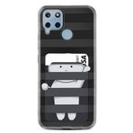 Kılıfland Realme C25s ile Uyumlu Kartlıklı Desenli Silikon Kılıf, Siyah