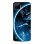 Kılıfland Realme C25y ile Uyumlu Silikon Kılıf, Blue Planet Desen, Mavi