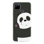 Kılıfland Realme C25Y ile Uyumlu Silikon Kılıf, Hello Panda Desen, Siyah-Beyaz