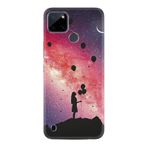 Kılıfland Realme C25Y ile Uyumlu Silikon Kılıf, Resimli Desenli Baskılı, Pembe-Mor Gradient, Çocuk Balon Temalı