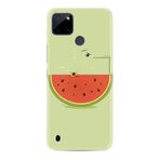 Kılıfland Realme C25Y ile Uyumlu Silikon Kılıf, Resimli Desenli Baskılı, Yeşil