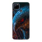 Kılıfland Realme C25Y ile Uyumlu Silikon Kılıf, Şahin Desen, Özel Seri