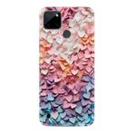 Kılıfland Realme C25Y Kılıf, Baskılı Resimli Renkli Kalpler, Multicolor