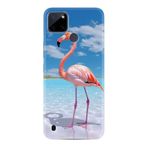 Kılıfland Realme C25Y Kılıf, Boutique Baskılı, Flamingo Desenli, Renkli
