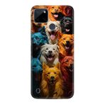 Kılıfland Realme C25Y Kılıf, Boutique Baskılı Köpekçikler Desenli, Renk26