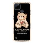 Kılıfland Realme C25Y Kılıf, Boutique Baskılı, Lovely Bear Desenli, Siyah