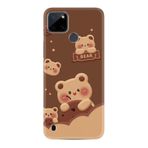Kılıfland Realme C25Y Kılıf, Boutique Baskılı Resimli Bears, Kahverengi