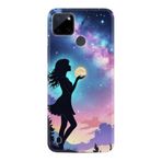 Kılıfland Realme C25Y Kılıf, Boutique Baskılı, Woman in Moon Tasarımı, Renkli