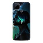 Kılıfland Realme C25Y Kılıf, Boutique Baskılı, Woman in Tree Desenli, Siyah