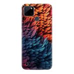 Kılıfland Realme C25Y Kılıf, Boutique Baskılı Yapraklar Deseni, Renk90