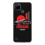 Kılıfland Realme C25Y Silikon Kılıf, Hooligan Desen, Siyah-Kırmızı
