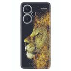 Kılıfland Redmi Note 13 Pro 5G ile Uyumlu Kılıf, Desenli Silikon, Leon, Sarı