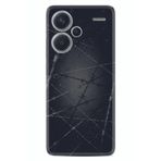 Kılıfland Redmi Note 13 Pro 5G ile Uyumlu Silikon Kılıf, Dikenli Tel Desen, Siyah