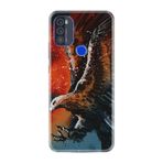 Kılıfland Reeder Max Pro 2021 ile Uyumlu Telefon Kılıfı, Desenli Baskılı, Kartal Figürü, Silikon