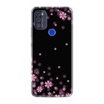 Kılıfland Reeder Max Pro ile Uyumlu Telefon Kılıfı, Desenli Baskılı, Çiçek Motifli, Siyah, Silikon