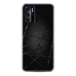 Kılıfland Reeder P13 Blue 2021 ile Uyumlu Telefon Kılıfı, Desenli Baskılı, Dikenli Tel Figür, Siyah