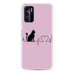 Kılıfland Reeder P13 Blue 2021 ile Uyumlu Telefon Kılıfı, Desenli Baskılı, Kedi Figür, Pembe, Silikon