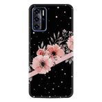 Kılıfland Reeder P13 Blue ile Uyumlu Telefon Kılıfı, Desenli Baskılı, Çiçek Motifli, Siyah, Silikon