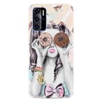 Kılıfland Reeder P13 Blue ile Uyumlu Telefon Kılıfı, Desenli Baskılı, Donut Girl Figür, Silikon, Renkli