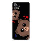 Kılıfland Reeder P13 Blue Plus 2022 ile Uyumlu Silikon Kılıf, Desenli Baskılı, Sevimli Hayvan Figürleri, Love Animals, Siyah