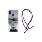 kilifland Reeder P13 Blue Plus ile Uyumlu Kılıf Rasta Ipli Boyun Askılı Desenli Life Silikon Anti Social Social Club 1361