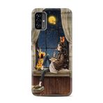 kilifland Reeder P13 Pro Max Lite 2022 ile Uyumlu Kılıf Desenli Silikon Boyun Askılı Ananas Camera Glass 1358