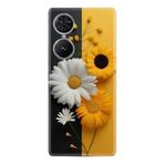 Kılıfland Reeder S19 Max Pro S Edge Kılıf, Boutique Baskılı, Sarı Beyaz Çiçek Desenli
