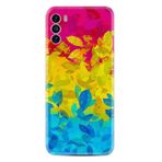 Kılıfland Reeder S19 Max Pro S ile Uyumlu Silikon Kılıf, Yapraklar Desen, Renkli