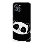Kılıfland Reeder S23 Max Pro ile Uyumlu Silikon Kılıf, Desen Özel Seri, Bay Bay Panda, Siyah