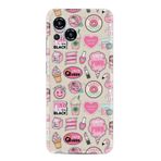 Kılıfland Reeder S23 Max Pro ile Uyumlu Silikon Kılıf, Desenli Baskılı, Donut Flamingo, Renkli