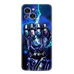 Kılıfland Reeder S23 Max Pro Silikon Kılıf, Desen Özel Seri Thunder Play, Mavi