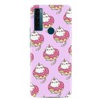 Kılıfland Samsung Galaxy 20 SE Desenli Silikon Kılıf, Unicorn Donut, Şeffaf