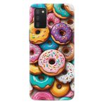 Kılıfland Samsung Galaxy A03S ile Uyumlu Kılıf, Boutique Baskılı Donut Desenli, Renkli