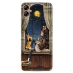 kilifland Samsung Galaxy A04e ile Uyumlu Kılıf Resimli Desenli Baskılı Silikon Ananas Camera Glass 1358