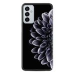 Kılıfland Samsung Galaxy A04s ile Uyumlu Silikon Kılıf, Çiçek Desen, Siyah