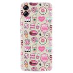 Kılıfland Samsung Galaxy A05 ile Uyumlu Silikon Kılıf, Desenli Baskılı, Donut Flamingo, Pembe