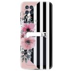 Kılıfland Samsung Galaxy A12 ile Uyumlu Kılıf, Silikon, Çiçek Desenli, Kartvizitli, Siyah