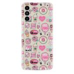 kilifland Samsung Galaxy A13 ile Uyumlu Kılıf Resimli Desenli Baskılı Silikon ile Uyumlu Kılıf Donut Flamingo 1415