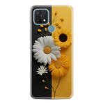Kılıfland Samsung Galaxy A15 ile Uyumlu Kılıf, Boutique Baskılı, Sarı Beyaz Çiçek Desenli