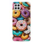 Kılıfland Samsung Galaxy A22 ile Uyumlu Kılıf, Boutique Baskılı, Donut Desenli, Renkli