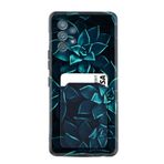 Kılıfland Samsung Galaxy A32 ile Uyumlu Kılıf, Kartvizitli Kartlıklı, Silikon, Mistik Çiçekler Desenli, Siyah
