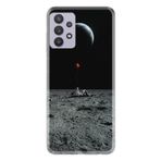 Kılıfland Samsung Galaxy A32 ile Uyumlu Silikon Kılıf, Desen Exclusive Astronot Red Balon, Siyah