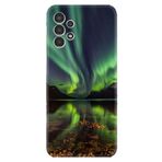 Kılıfland Samsung Galaxy A54 ile Uyumlu Kılıf, Resimli Desenli Baskılı Silikon, Kuzey Işıkları, Yeşil