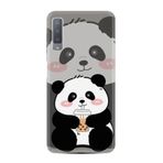 Kılıfland Samsung Galaxy A7 2018 ile Uyumlu Kılıf, Boutique Baskılı, Milkshake Panda Desenli