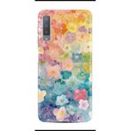 Kılıfland Samsung Galaxy A7 2018 ile Uyumlu Kılıf, Boutique Baskılı, Şahane Çiçekler, Renkli